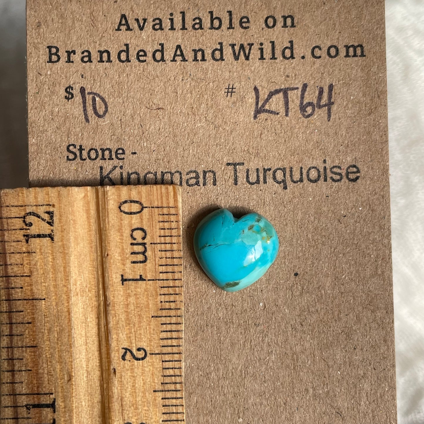 Kingman Turquoise Cabochon - KT64 46AA7ABB-CE79-4EA7-ABA1-35D61B10032C Brandedandwild.com