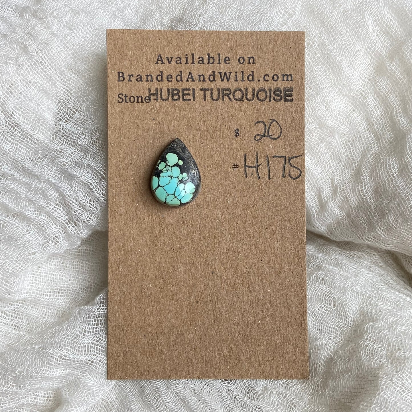 Hubei Turquoise Cabochon - H175 46DBFC5E-9AEA-4E03-82CC-6FBCABA2D05E Brandedandwild.com