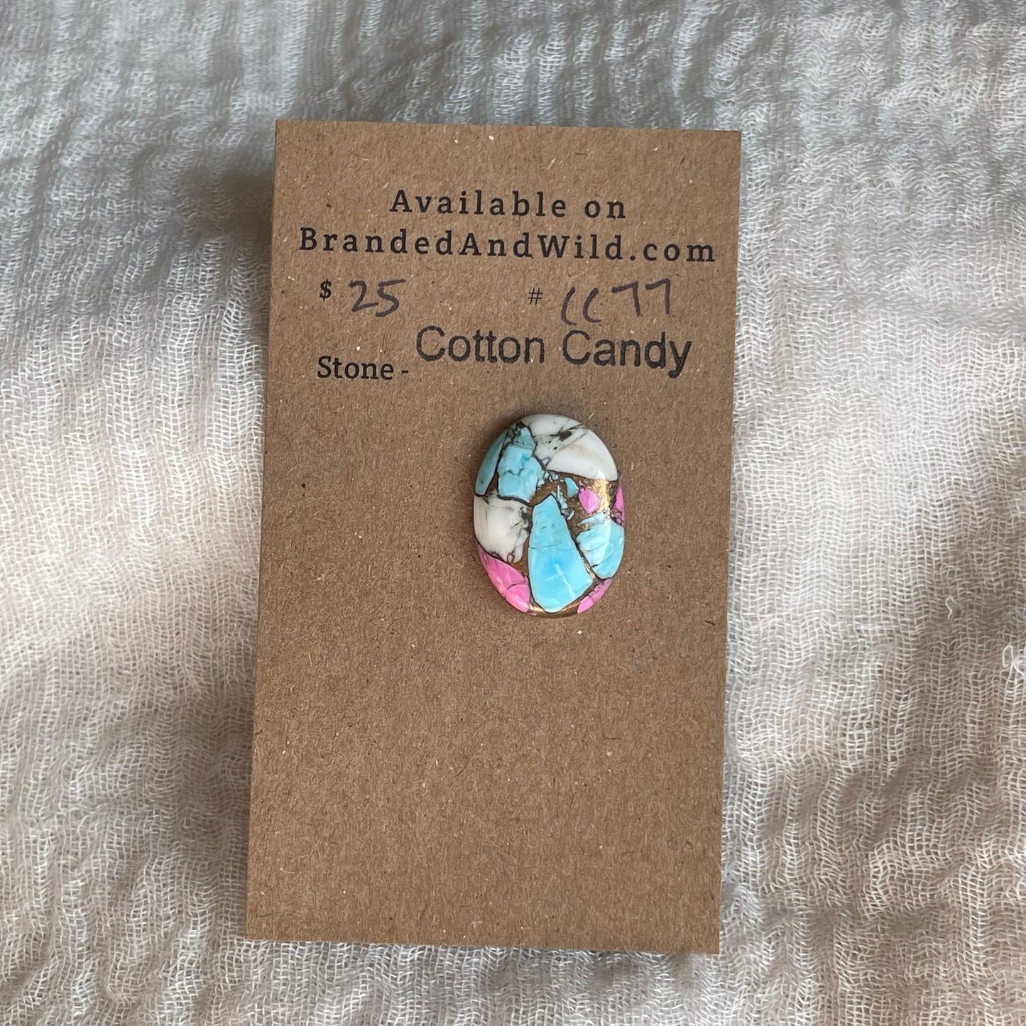 Cotton Candy Cabochon - CC77 46DFAF93-2660-4510-ADA0-9DBC223D77F1 Brandedandwild.com