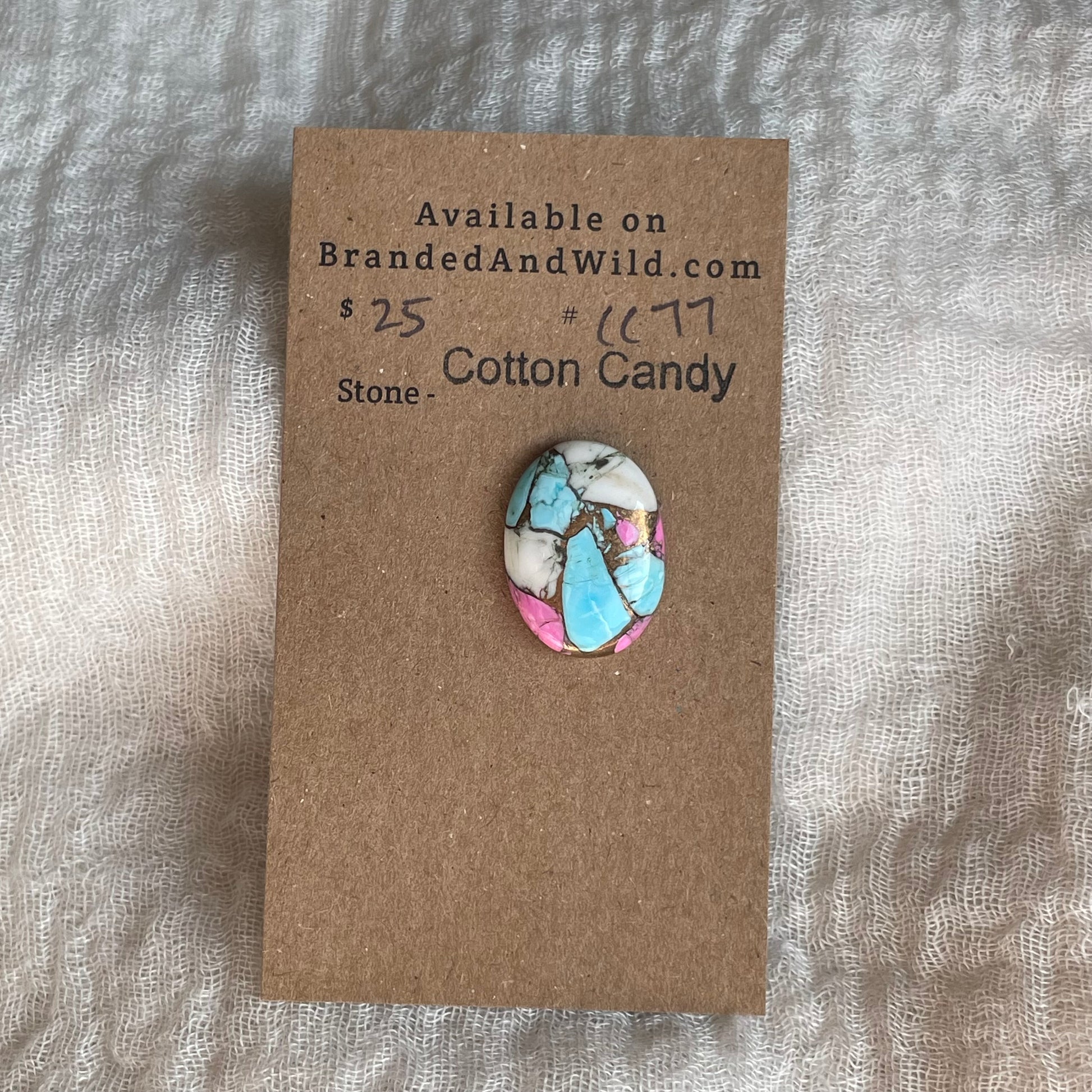 Cotton Candy Cabochon - CC77 46DFAF93-2660-4510-ADA0-9DBC223D77F1 Brandedandwild.com