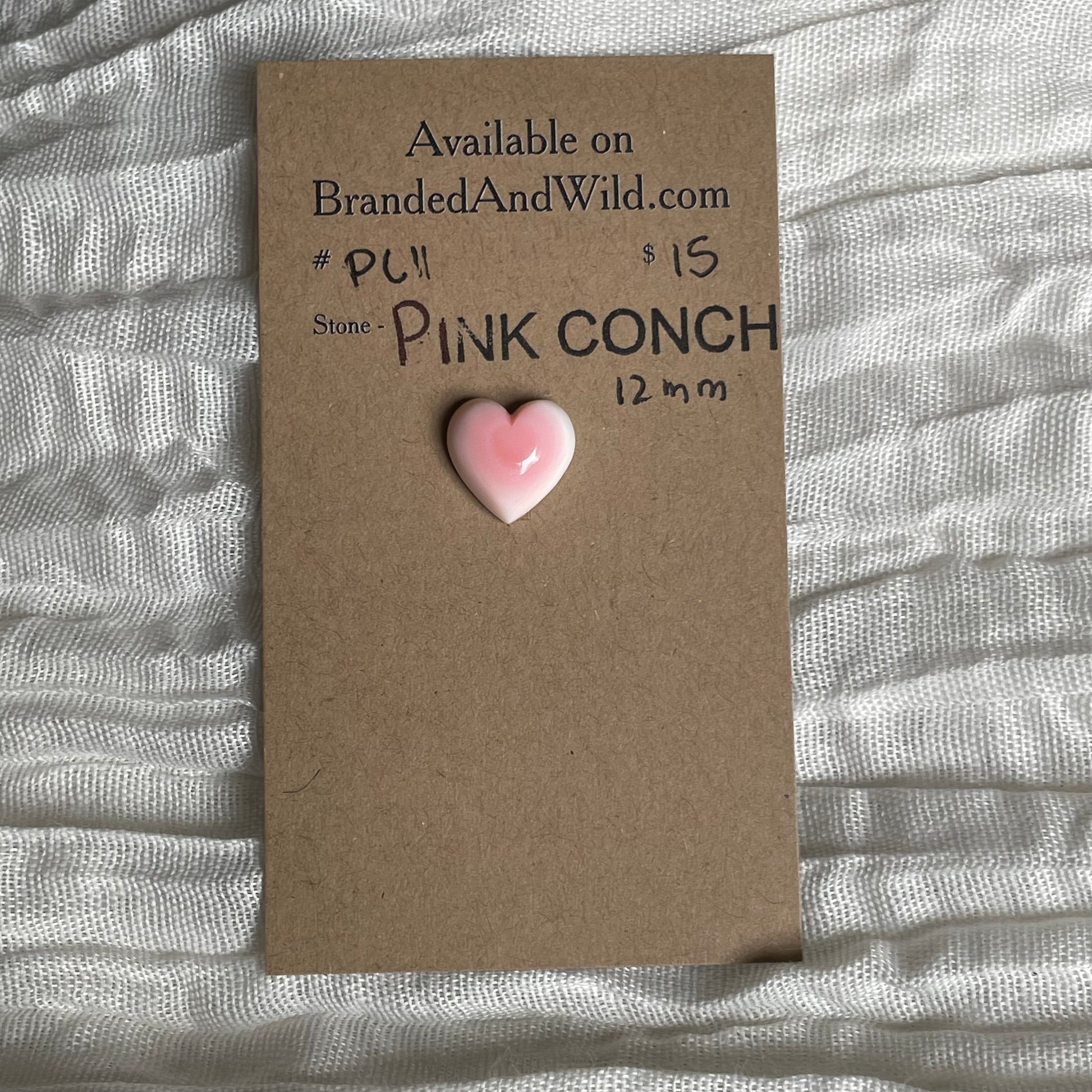 Pink Conch Cabochon - PC11 46EA5D7B-B5EB-457E-96D7-9B18250CA13A Brandedandwild.com