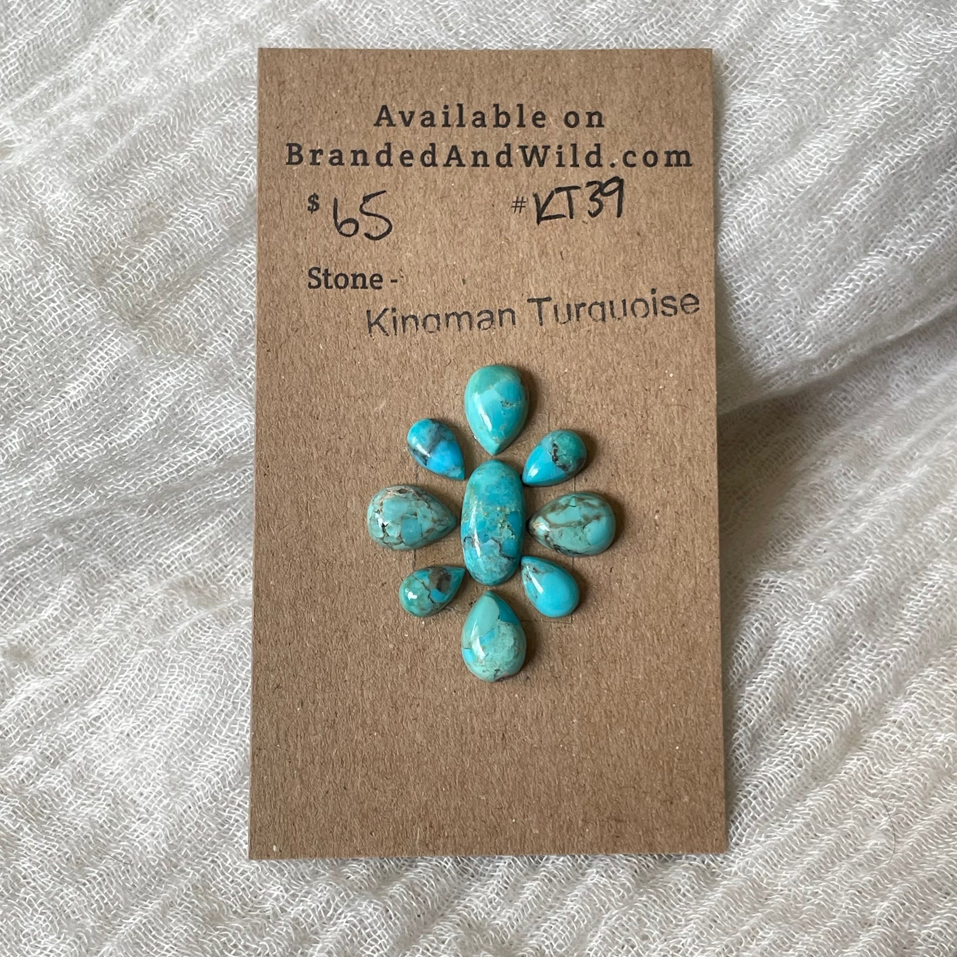 Kingman Turquoise Cabochon - KT39 46F22D1B-AFAC-4E54-AAB6-D9CD92F3F933 Brandedandwild.com