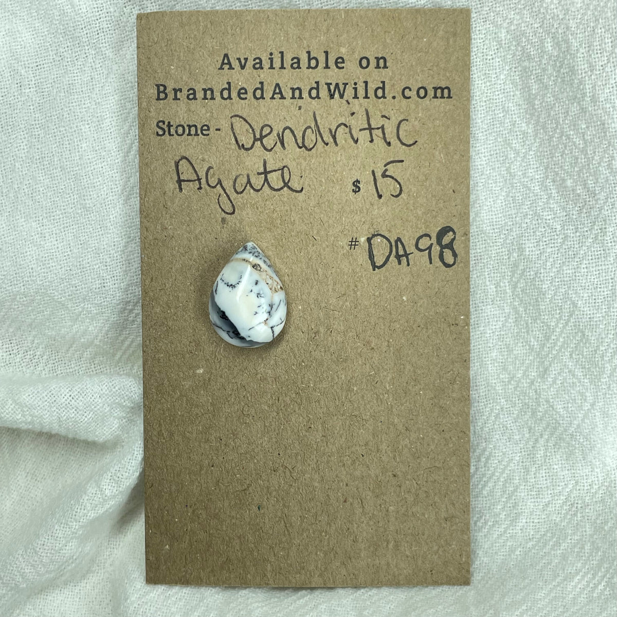 Dendritic Agate Cabochon - DA98 46F337CE-031C-45FE-94DC-F0286C5022A1 Brandedandwild.com