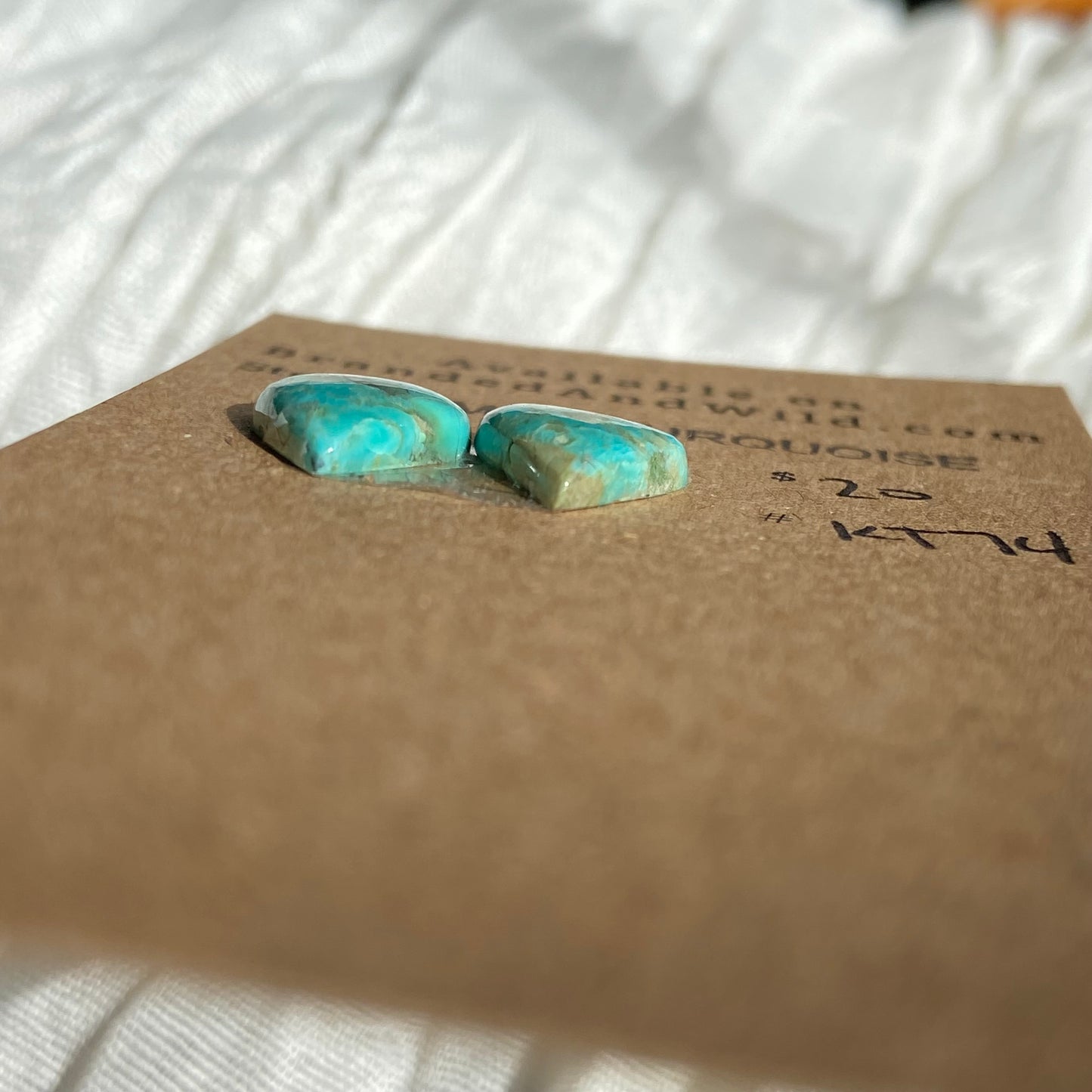 Kingman Turquoise Cabochon - KT74 46F6611A-E3DB-41B8-98F7-1C3A0A86FA76 Brandedandwild.com