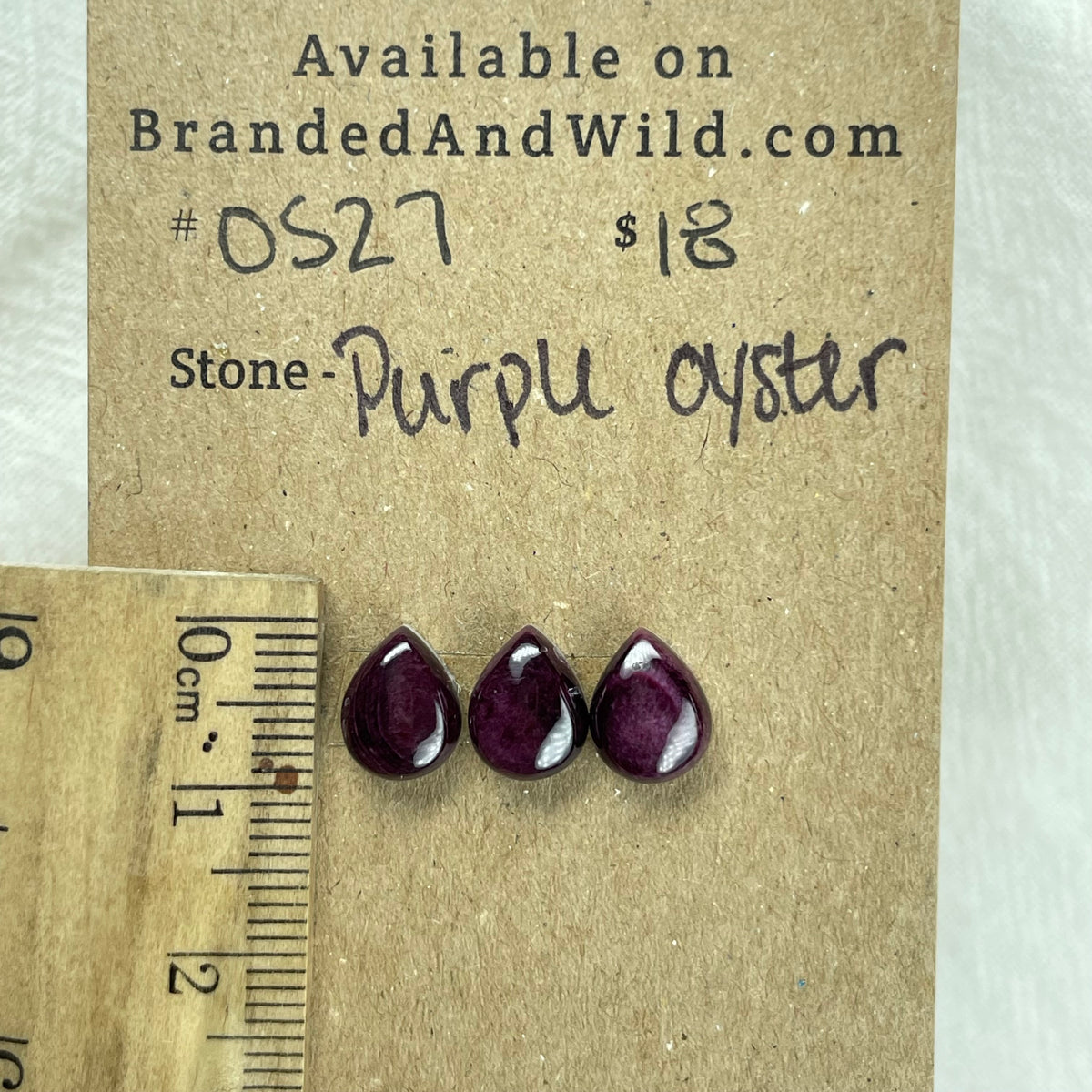 Oyster Shell Cabochon - OS27 46FA0360-D205-4353-A8F1-33E6743C821A Brandedandwild.com