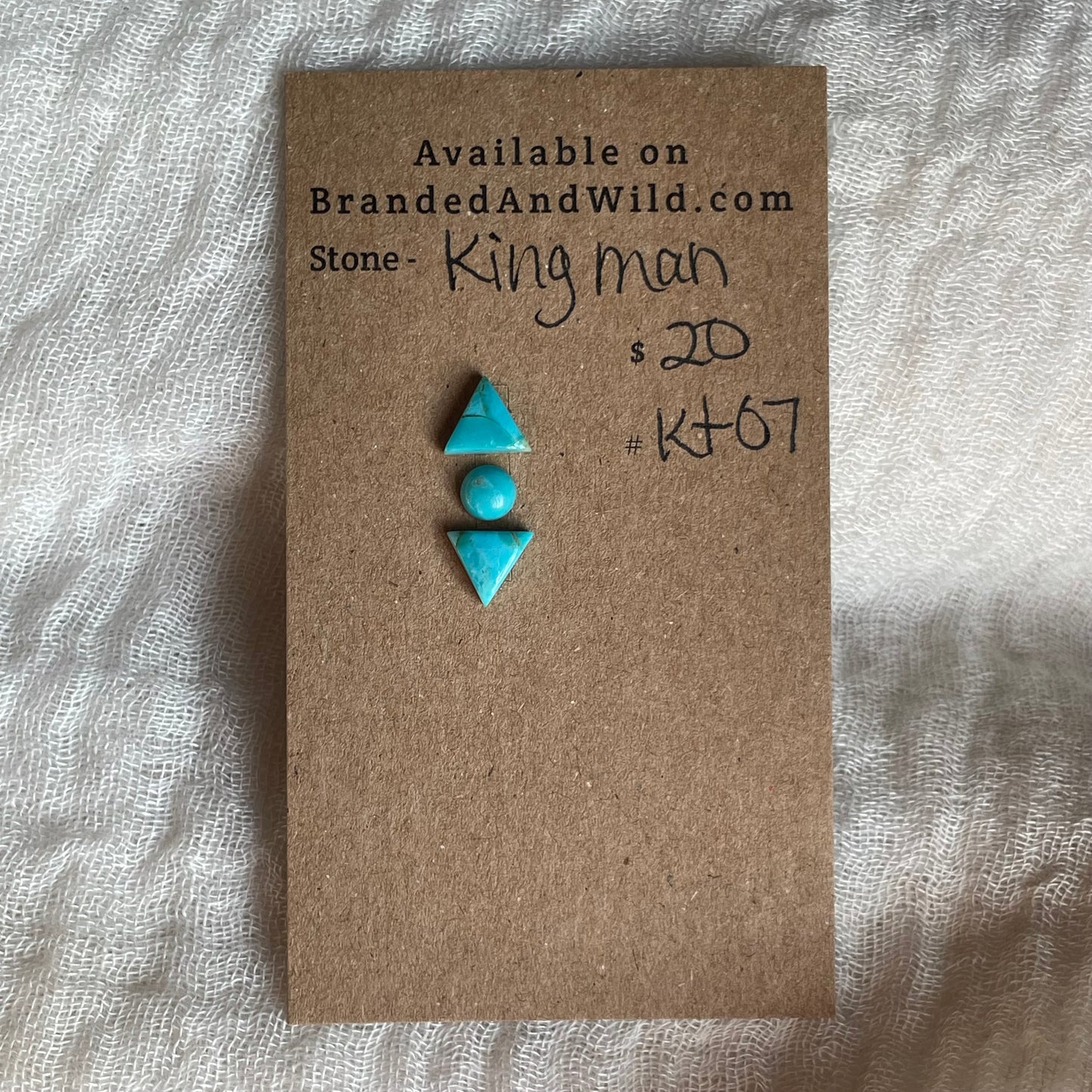 Kingman Turquoise Cabochon - KT07 4709A0B5-DEFC-4777-8765-85ECB6A0FBB6 Brandedandwild.com
