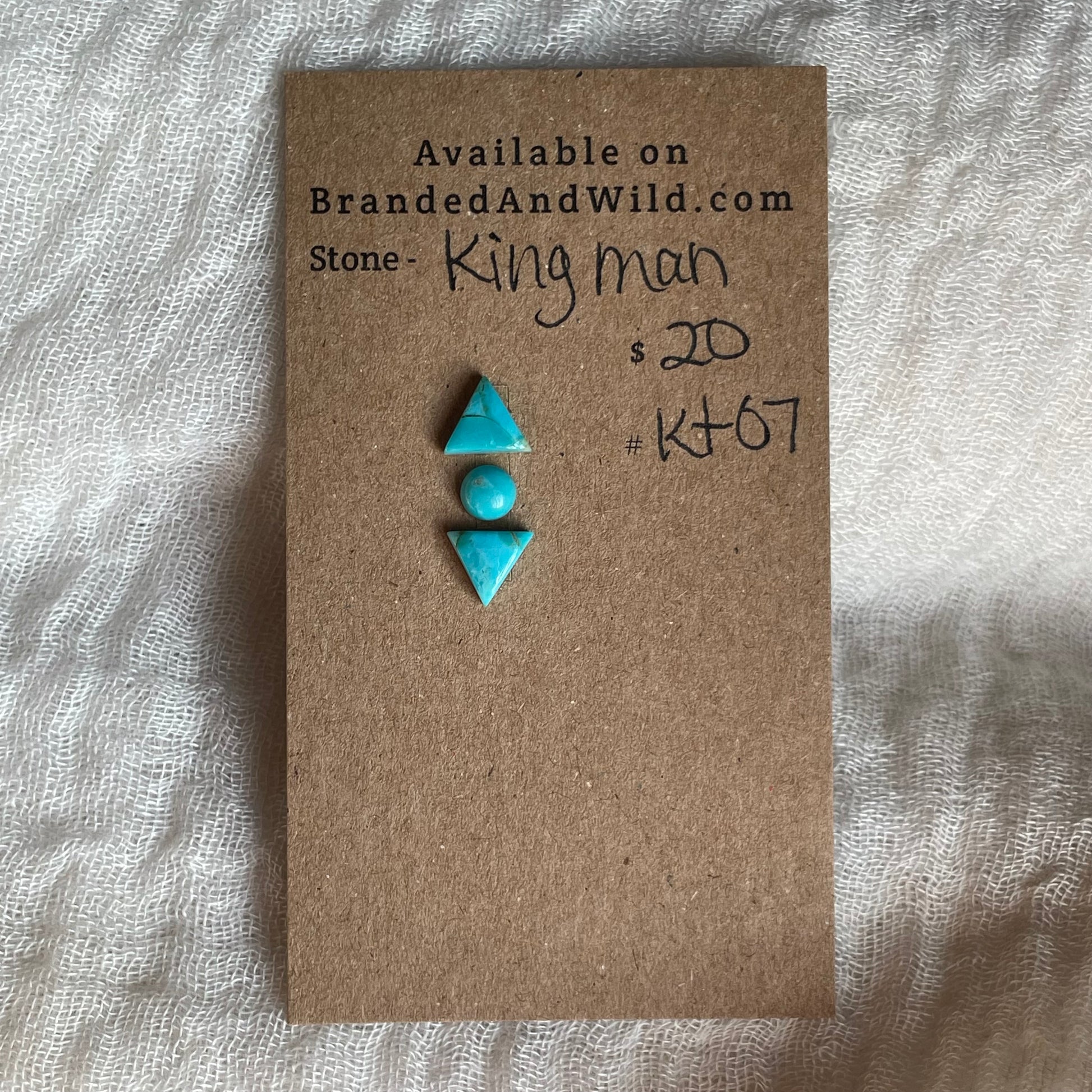 Kingman Turquoise Cabochon - KT07 4709A0B5-DEFC-4777-8765-85ECB6A0FBB6 Brandedandwild.com