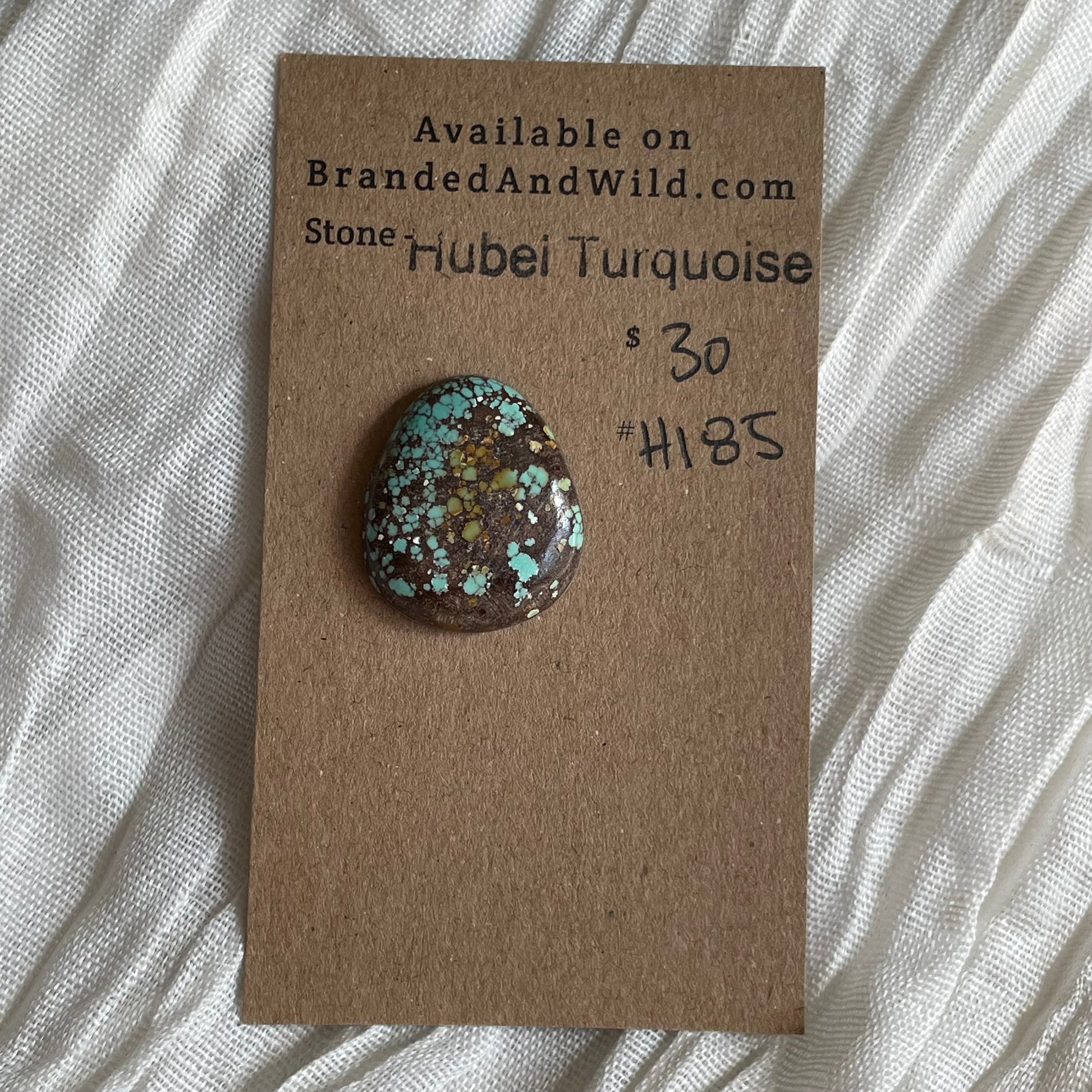 Hubei Turquoise Cabochon - H185 474B5393-7C89-4081-B2C5-B348A45A5FE9 Brandedandwild.com