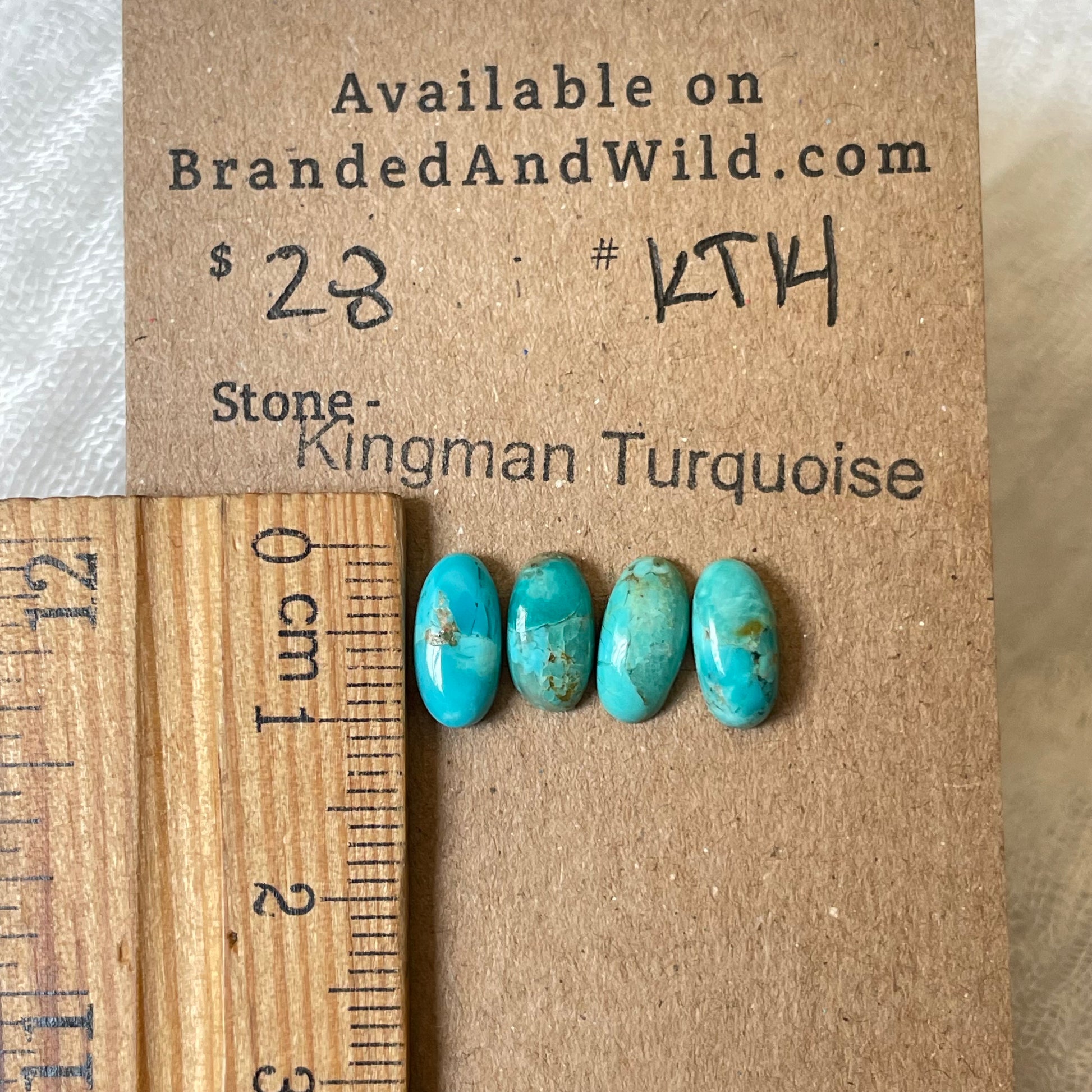 Kingman Turquoise Cabochon - KT14 4770B701-EE74-4187-8257-8985C63D3F95 Brandedandwild.com