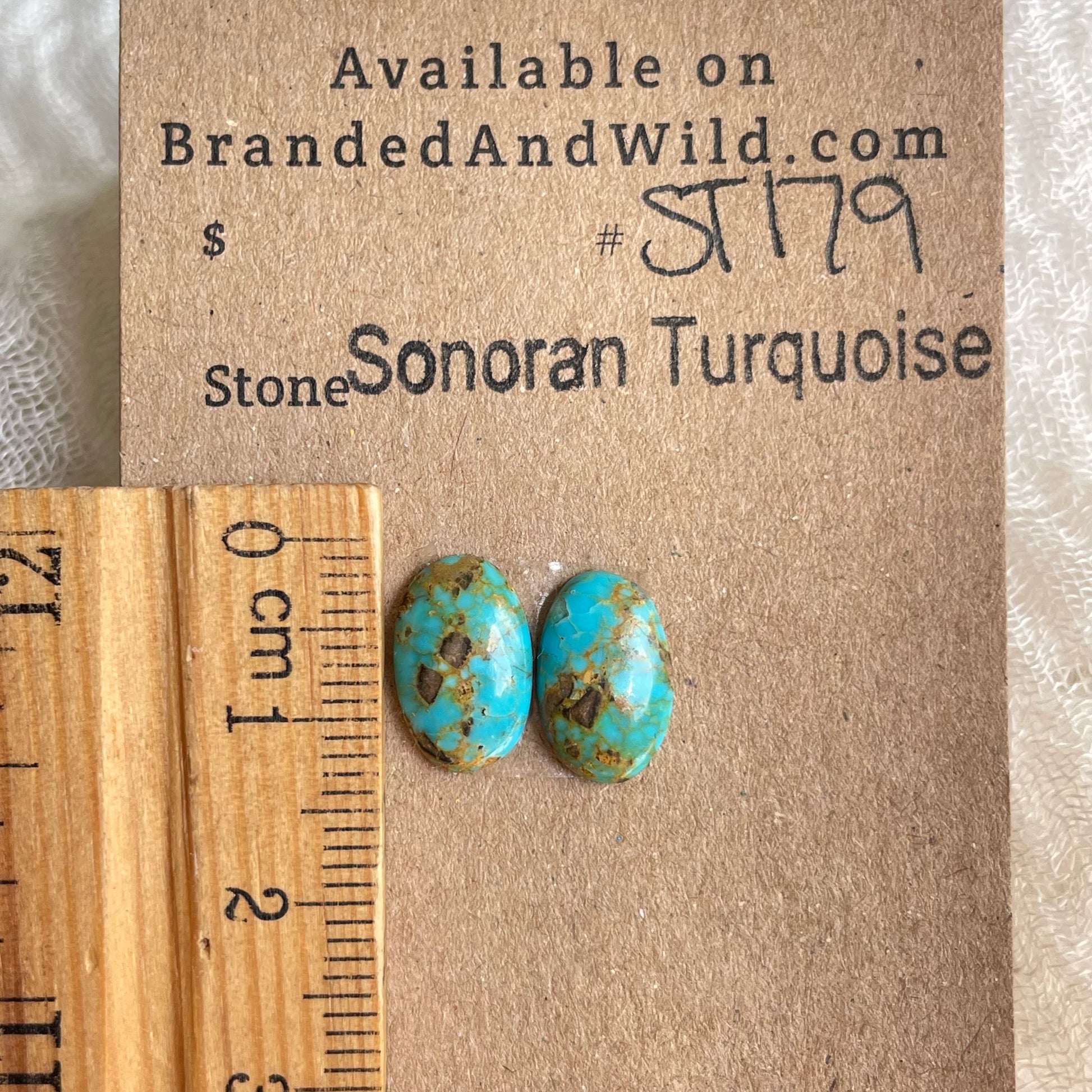 Sonoran Turquoise Cabochon - ST179 47A3DEA9-A7BA-4218-9507-B172593B6D00 Brandedandwild.com