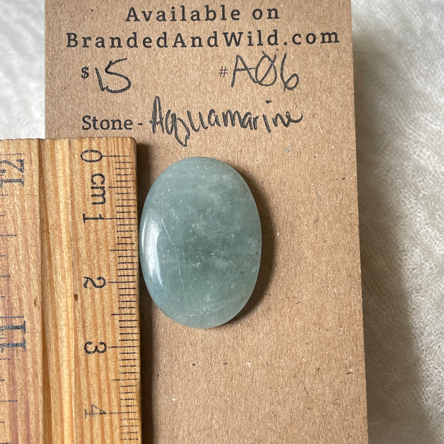Aquamarine Cabochon AQ6 47A4AC8A-CDB6-412E-9C53-A4550D7A93A3 Brandedandwild.com