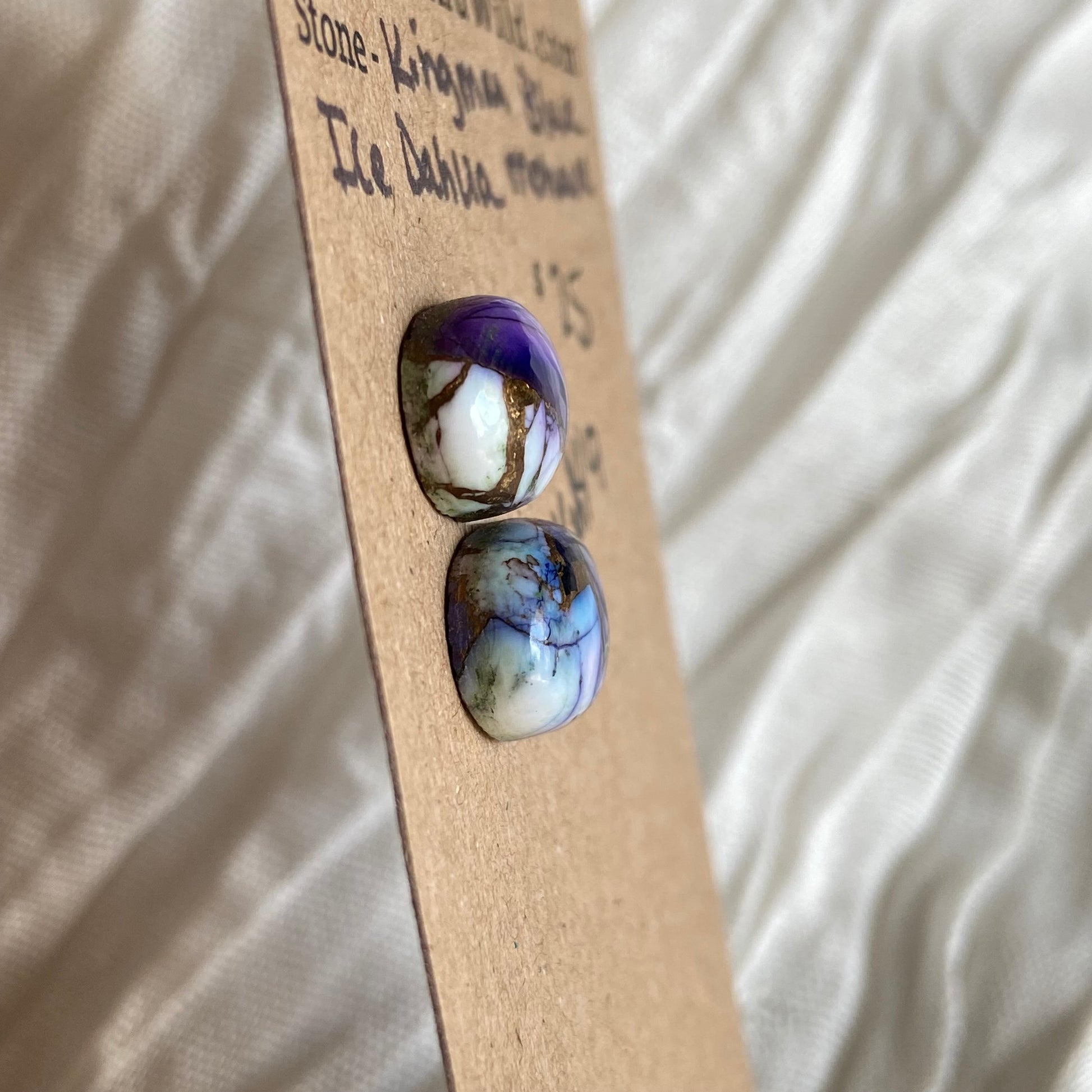 Ice Blue Dahlia Cabochon - KID49 47AD998D-29BC-4454-B7BD-E4834732BFD1 Brandedandwild.com