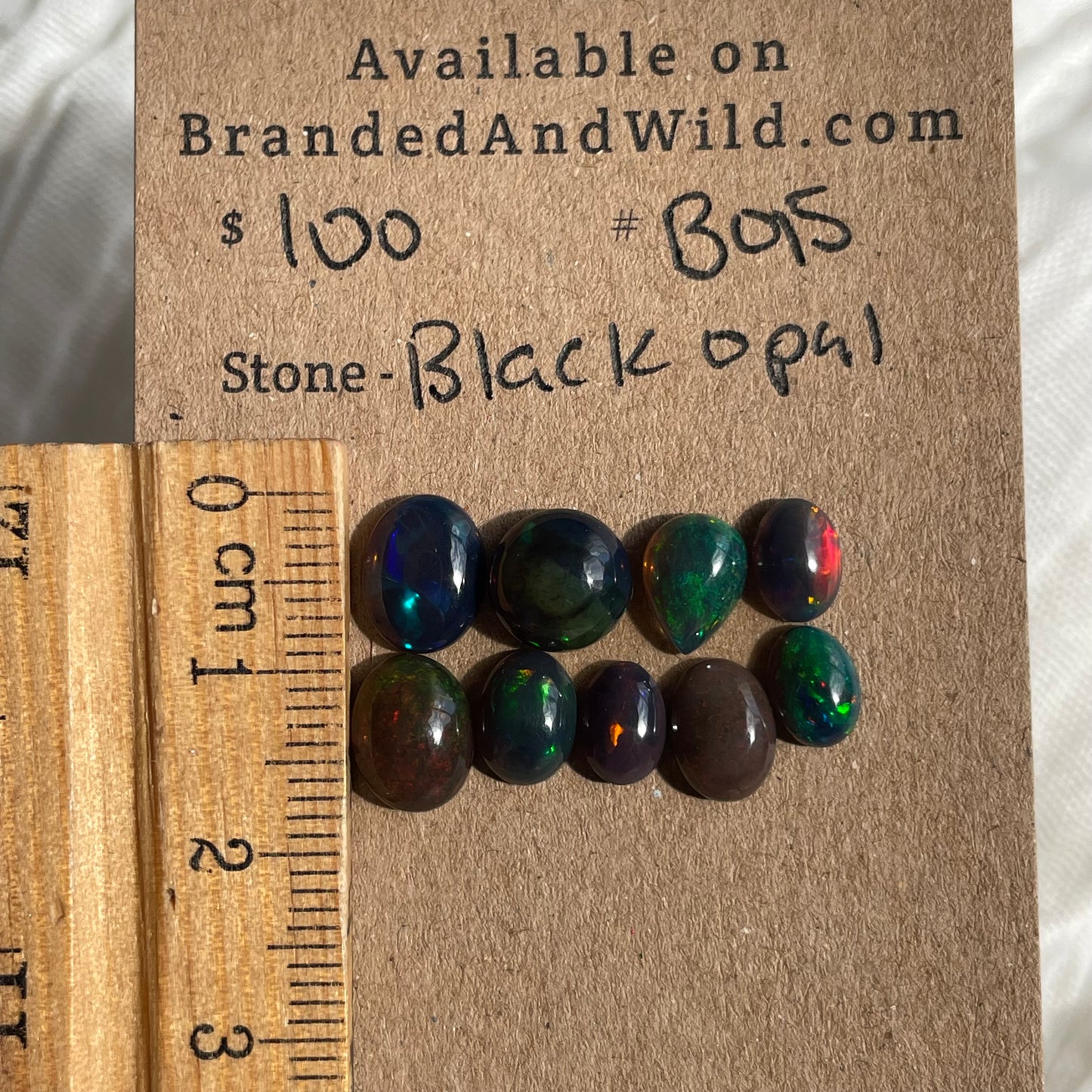 Black Opal - Cabochon - B015 47C85184-7212-4729-BC65-12FCCB087251 Brandedandwild.com