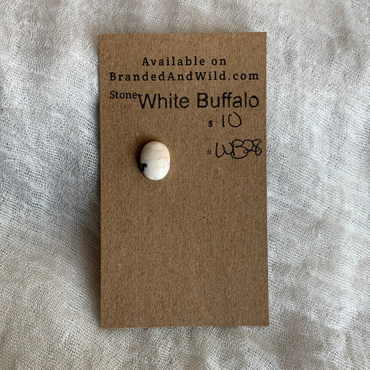 White Buffalo Cabochon - WB28