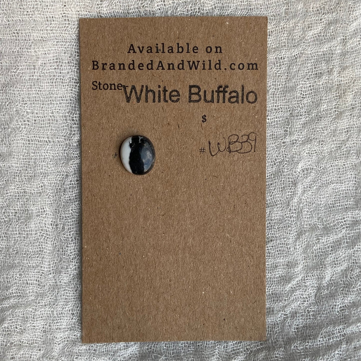 White Buffalo Cabochon - WB39