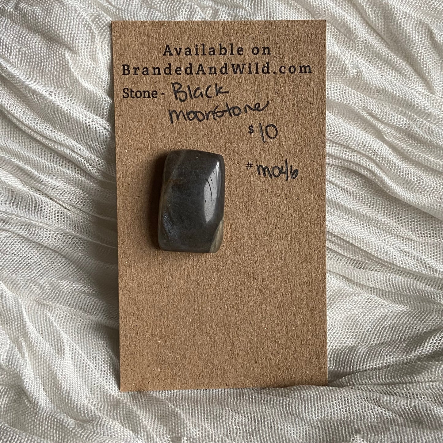 Black Moonstone Cabochon - M046 48A5E995-C5E2-4F99-BDA2-EB4F33F339F4 Brandedandwild.com