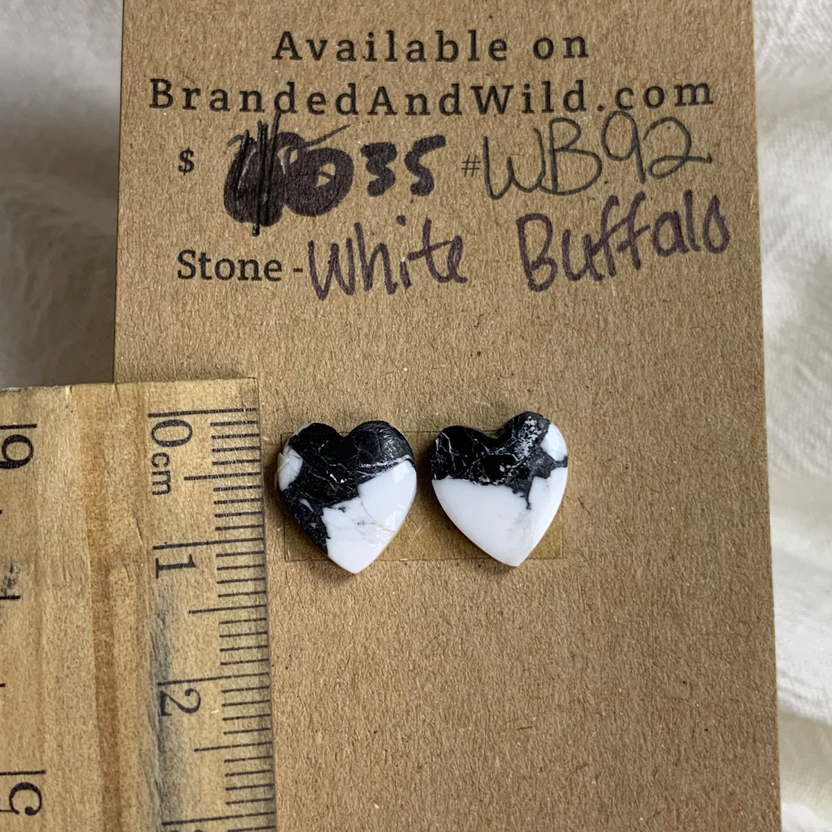 White Buffalo Cabochon - WB92 48B0143A-F99E-4D4C-B3E1-2A529EE5D8FF Brandedandwild.com