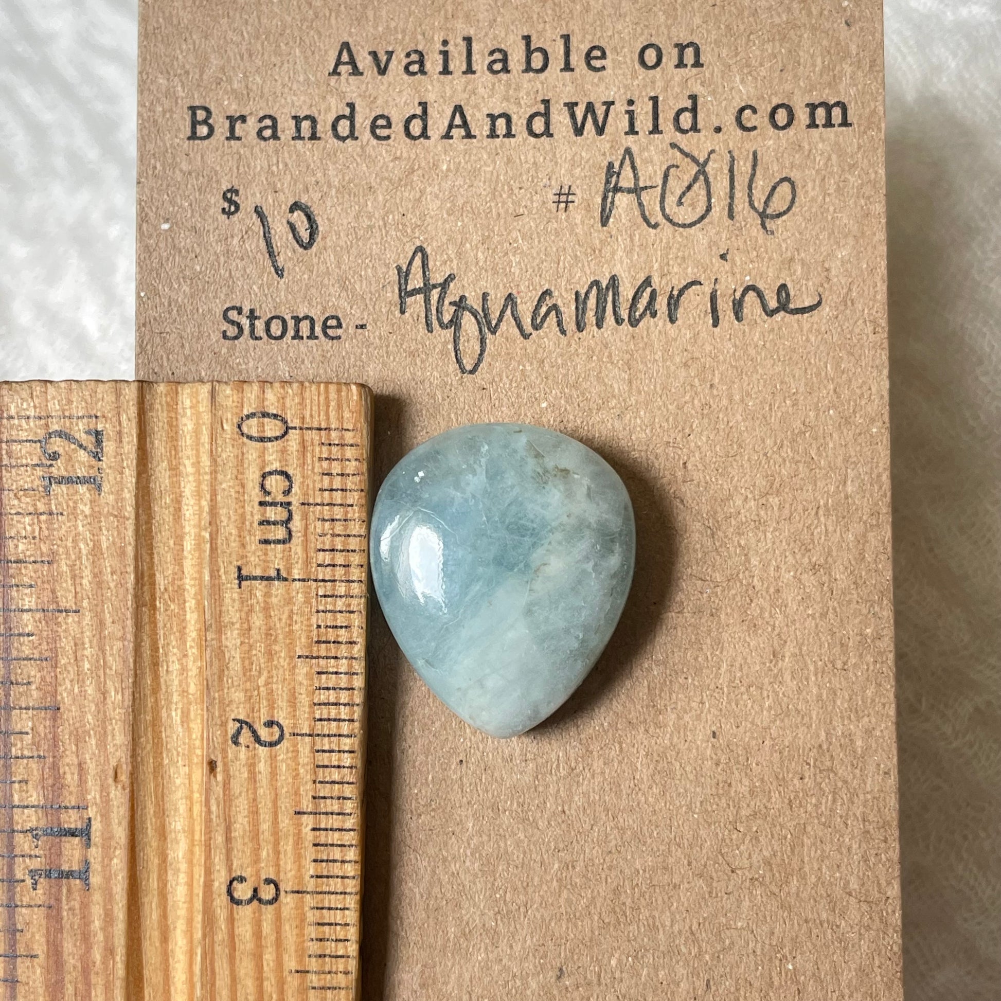 Aquamarine Cabochon AQ16 48B7FE62-6561-40BF-B9CE-3F1E0BB18154 Brandedandwild.com