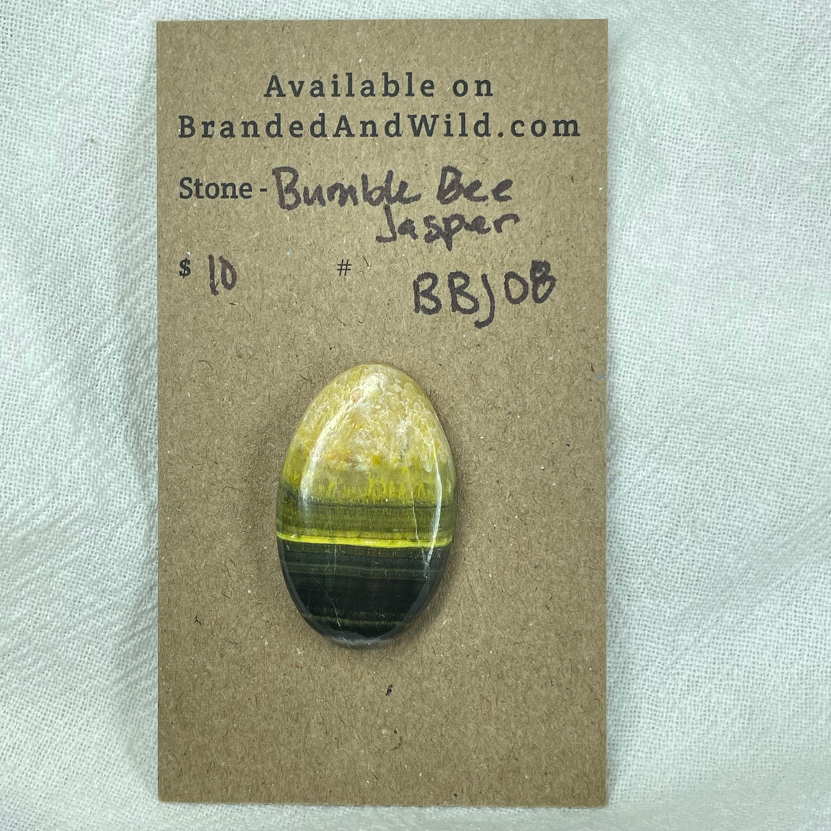 Bumblebee Jasper Cabochon - BBJ08 48F0E18F-62B5-40B1-9803-28C262DA46DB Brandedandwild.com