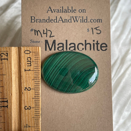 Malachite Cabochon - M42 48F6B117-062B-4FAD-AB5D-A8673E397247 Brandedandwild.com
