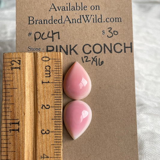 Pink Conch Cabochon - PC47 48FB47F4-603D-4F63-80C3-7C22AF61C615 Brandedandwild.com