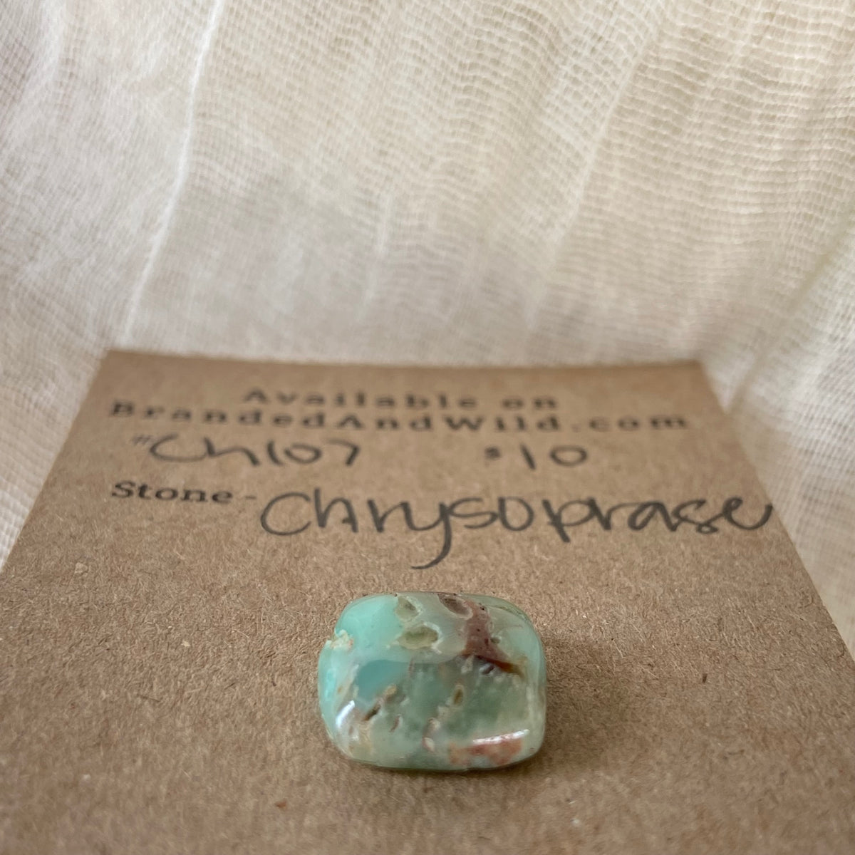 Chrysoprase Cabochon - Ch107 48FEF55C-B2C5-4D93-B172-CC6E44932497 Brandedandwild.com