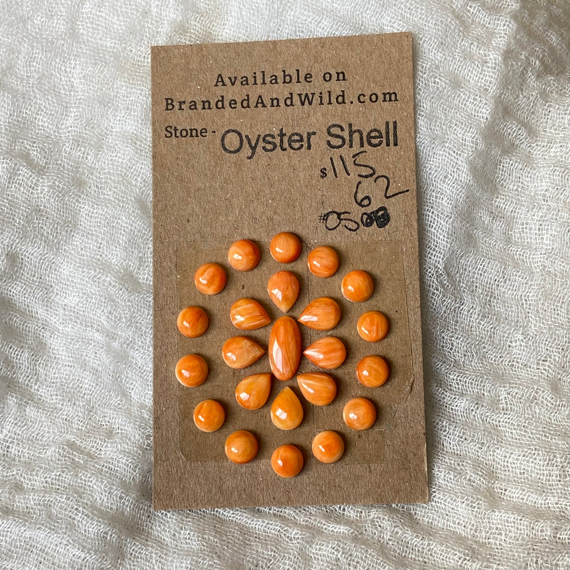 Oystershell Cabochon - OS62 49137F45-C1D6-4116-870D-947C0A230EF2 Brandedandwild.com