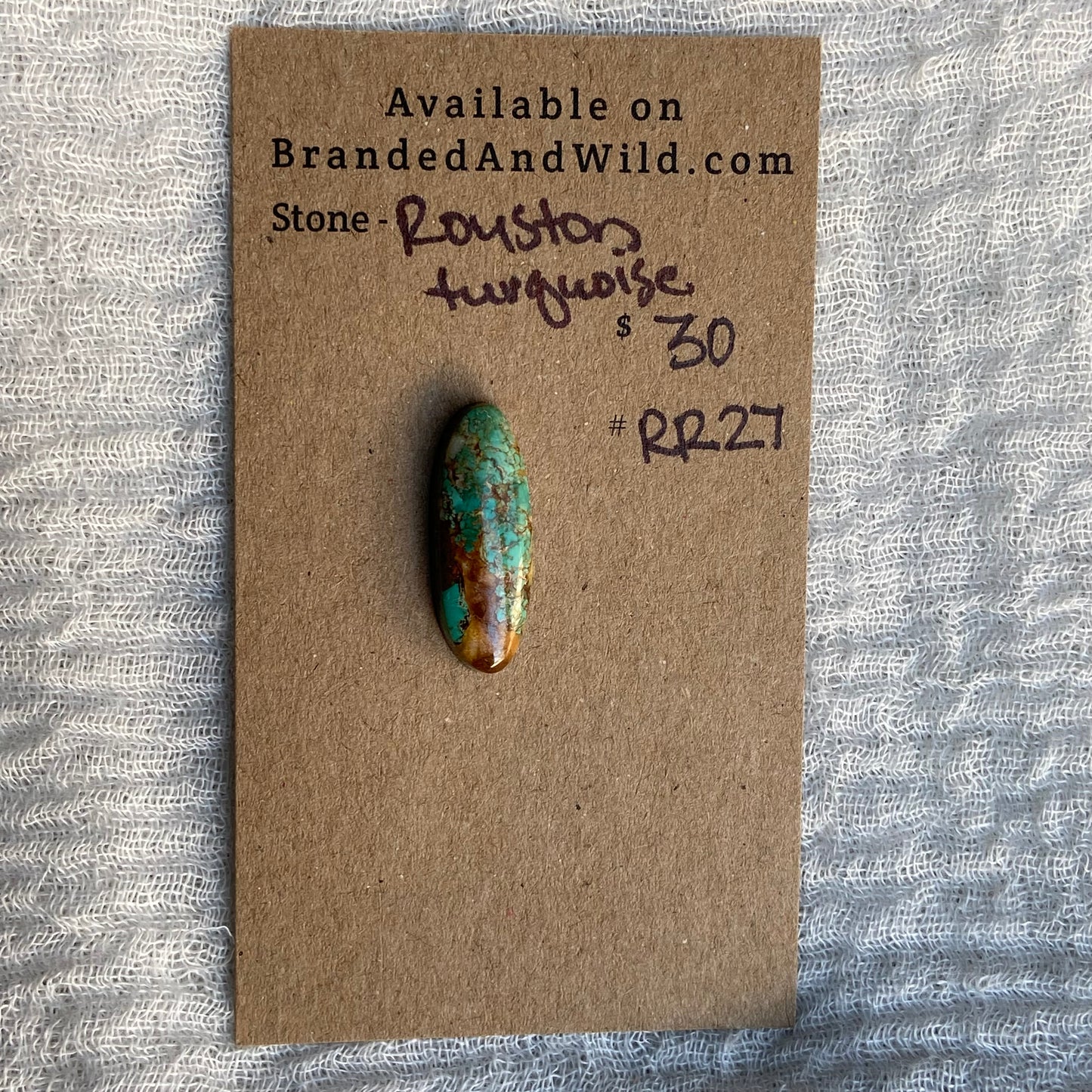 Royston Ribbon Turquoise Cabochon RR27