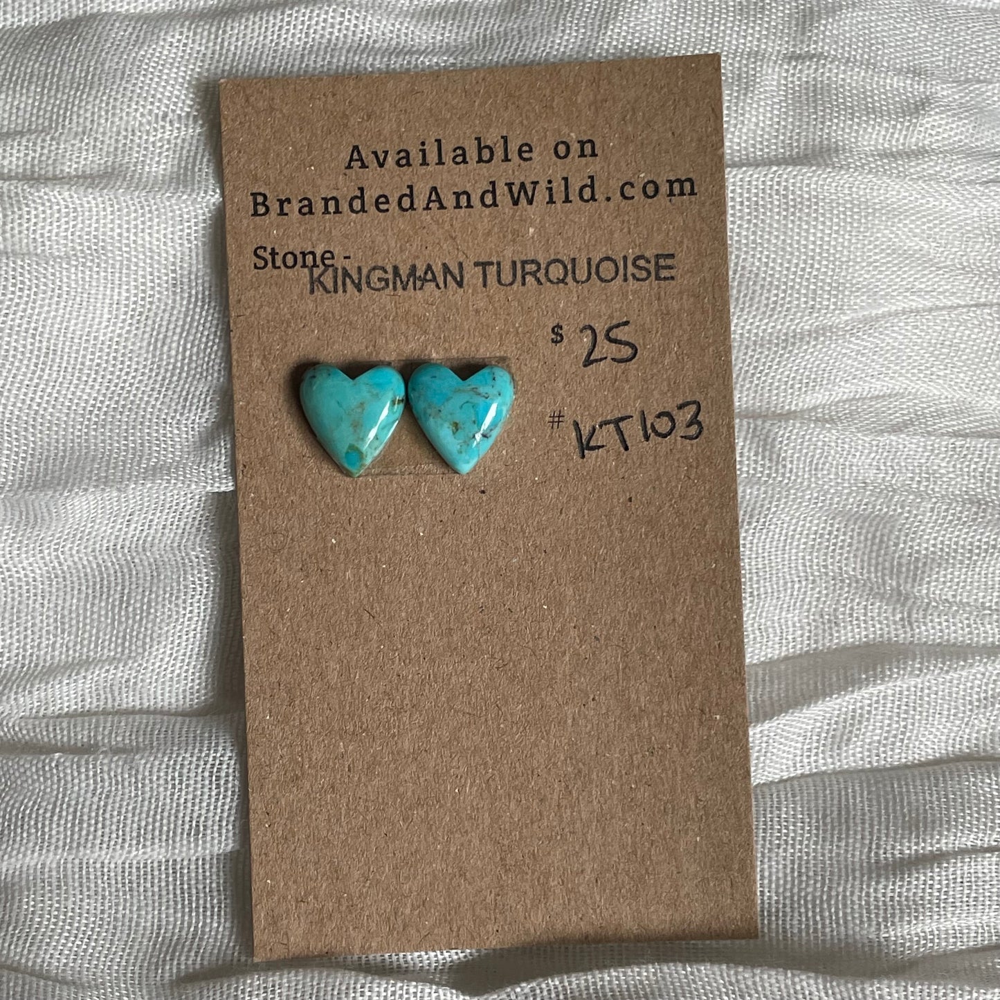 Kingman Turquoise Cabochon - KT103 49263220-A574-40E6-901D-339CA09654B7 Brandedandwild.com