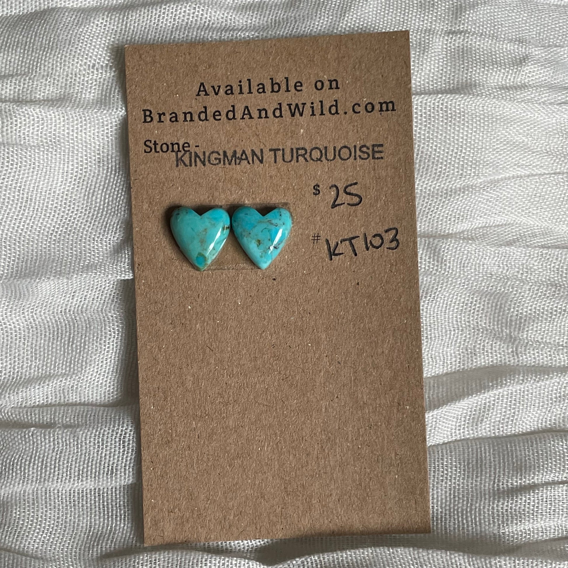 Kingman Turquoise Cabochon - KT103 49263220-A574-40E6-901D-339CA09654B7 Brandedandwild.com