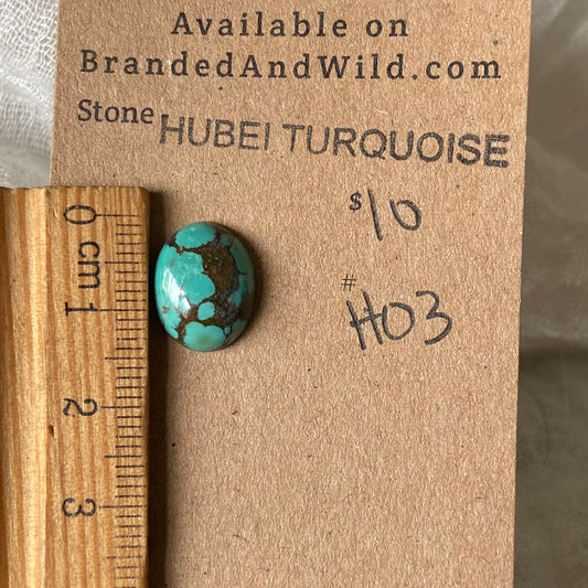 Hubei Turquoise Cabochon - H03 492A99EA-1E2B-4D9A-AB9E-653BB4008263 Brandedandwild.com