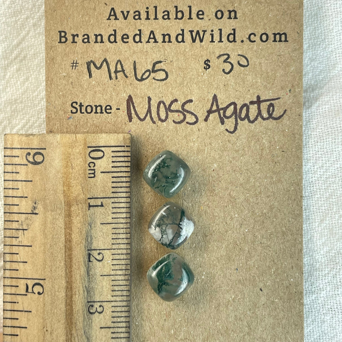Moss Agate Cabochon - MA65 4935EA8C-934E-4BB1-841A-44D08DDFCF28 Brandedandwild.com