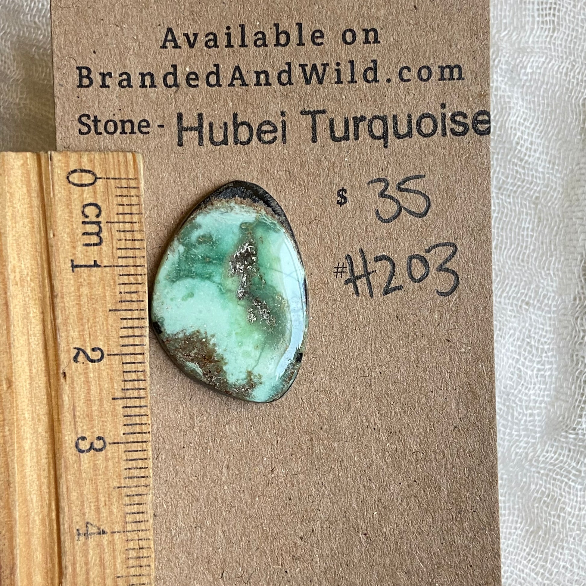 Hubei Turquoise Cabochon - H203 494BD129-2CB8-4E00-B867-D4750121251A Brandedandwild.com