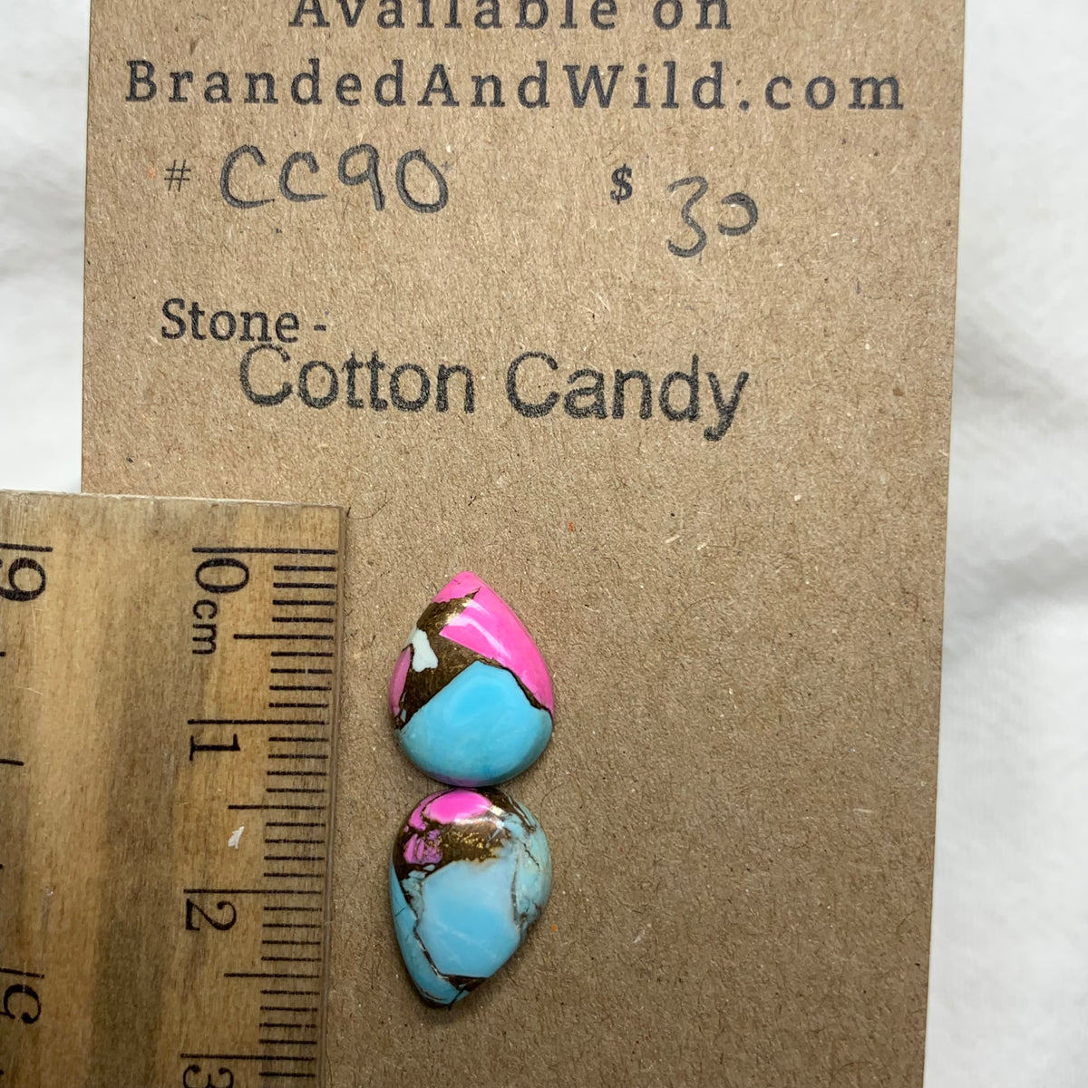 Cotton Candy Cabochon - CC90 4967287B-56E1-4289-B5E9-DB90AF1A3C1F Brandedandwild.com