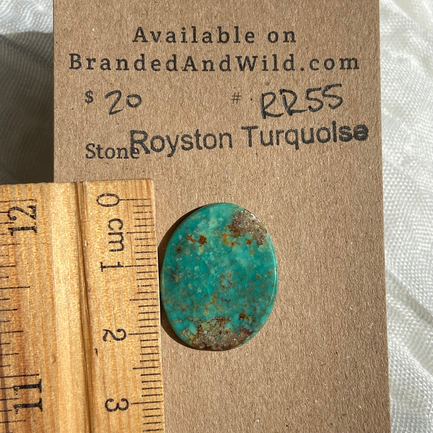 Royston Ribbon Turquoise Cabochon RR55 499BC5C6-505A-43EA-A0C3-6D4F476659D2 Brandedandwild.com