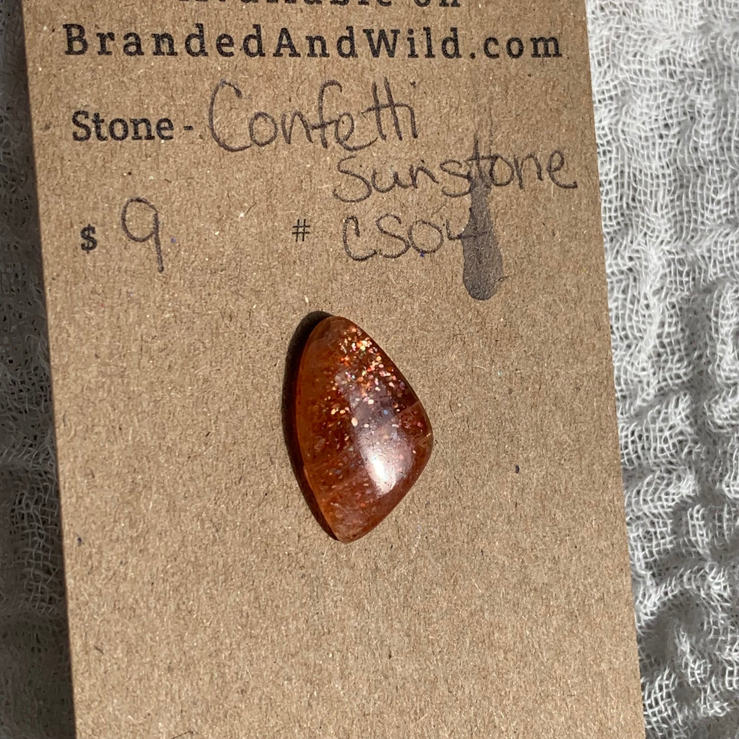 Confetti Sunstone Cabochon - CS04