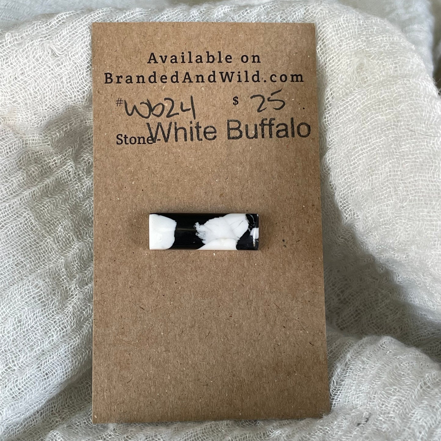 White Buffalo Cabochon - WB24