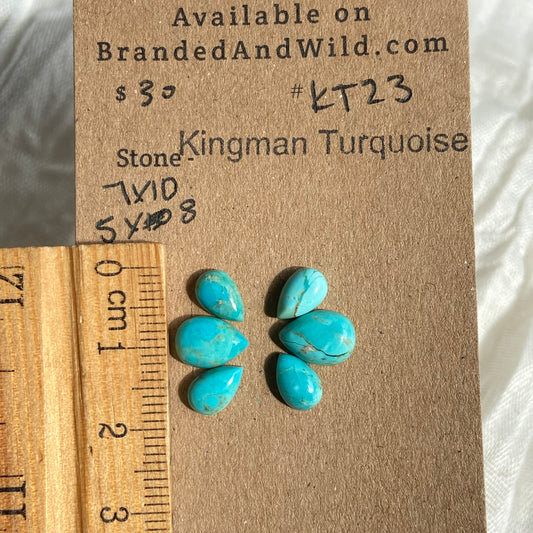 Kingman Turquoise Cabochon - KT23 49EAAB61-1DAD-4637-8FC7-685CC073B5DA Brandedandwild.com