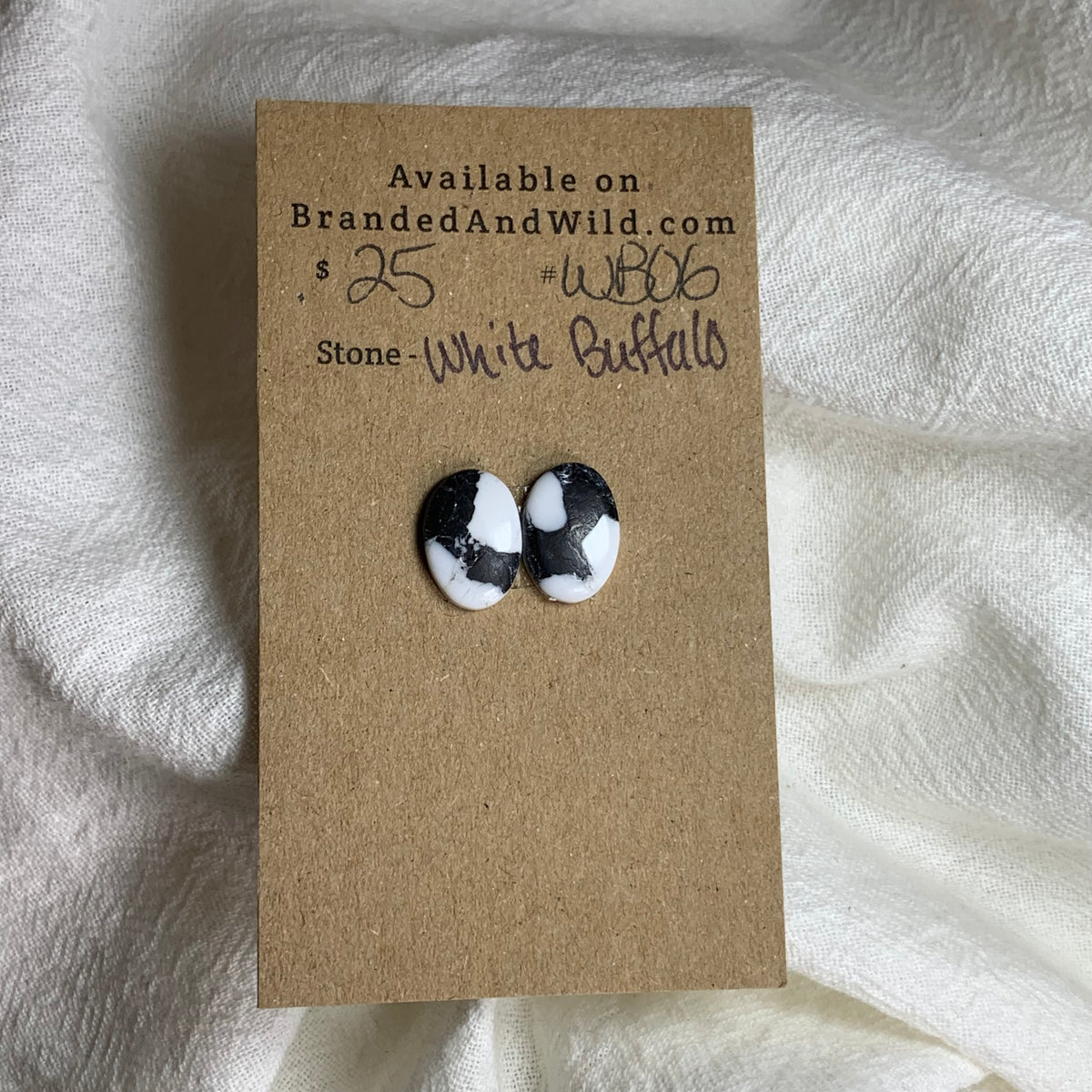 White Buffalo Cabochon - WB06 4A22506B-6CB3-4422-ABB3-0C4F72CF2354 Brandedandwild.com