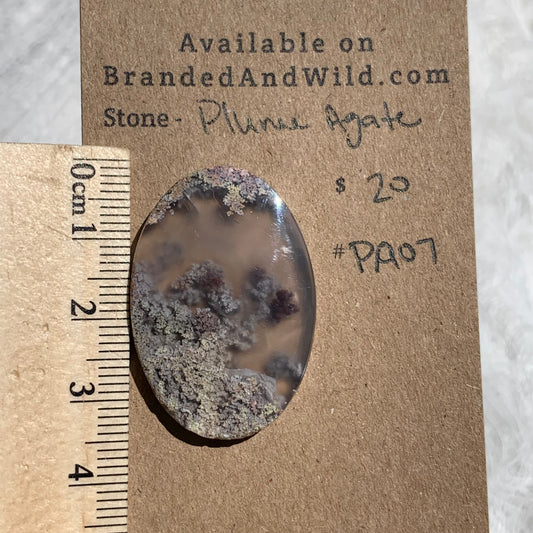 Plume Agate Cabochon - PA07