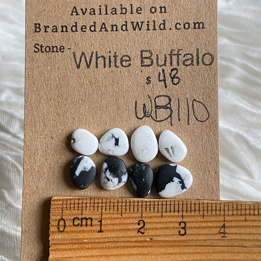 White Buffalo Cabochon - WB110 4A525458-2A82-4E50-A4CD-1EAD8C29B850 Brandedandwild.com
