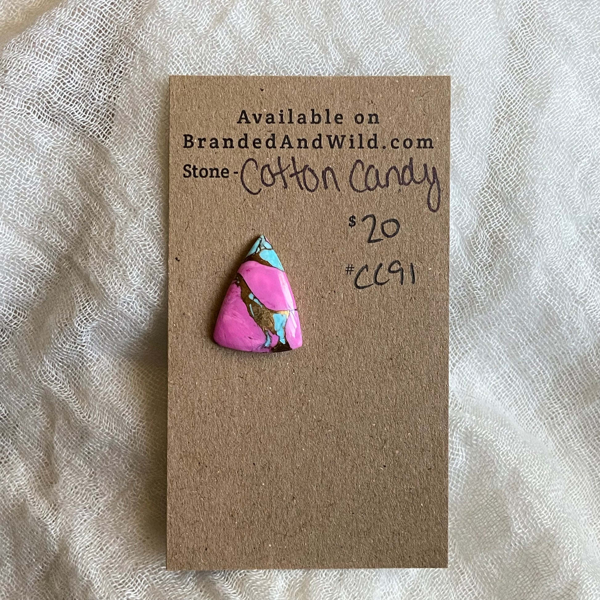 Cotton Candy Cabochon - CC91 4A5B886D-E24B-4DDC-9CD4-0BE2A2788AEF Brandedandwild.com
