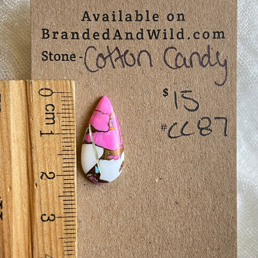 Cotton Candy Cabochon - CC87 4A7CD432-C01B-4820-80A1-B1E31D6D33ED Brandedandwild.com
