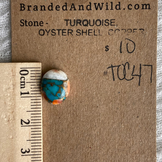 Turquoise, Oyster Shell, Copper - TOC47