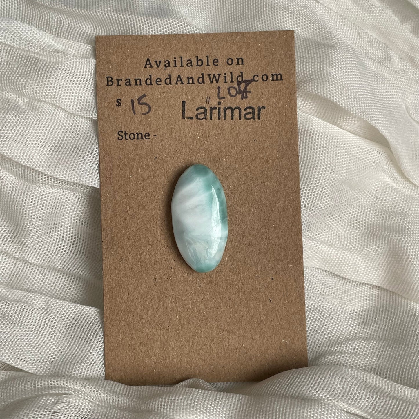 Larimar Cabochon - L07 4A8BE318-C94B-4F7C-851D-9B46173DBE16 Brandedandwild.com