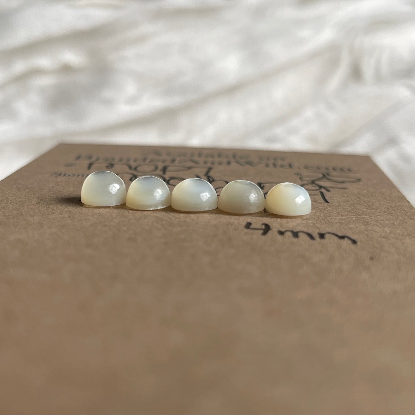 Mother of Pearl Cabochon - MOP7 4A8C2C22-103B-46CB-A475-D40518F86C9F Brandedandwild.com