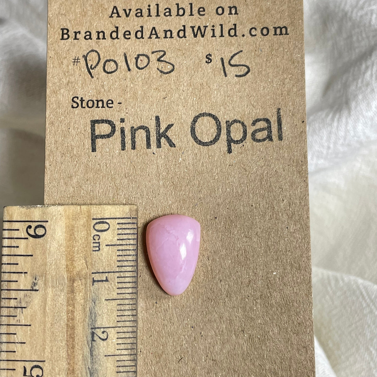 Pink Opal Cabochon - PO103 4A8DB582-4696-4996-948B-F5205B3ADD0C Brandedandwild.com