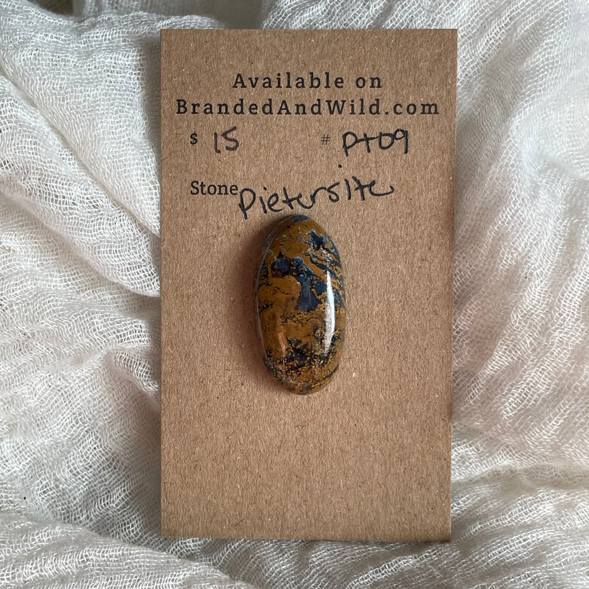 Pietersite Cabochon - PT09 4A94B93D-40C2-490E-A2DB-8A0984A3265C Brandedandwild.com