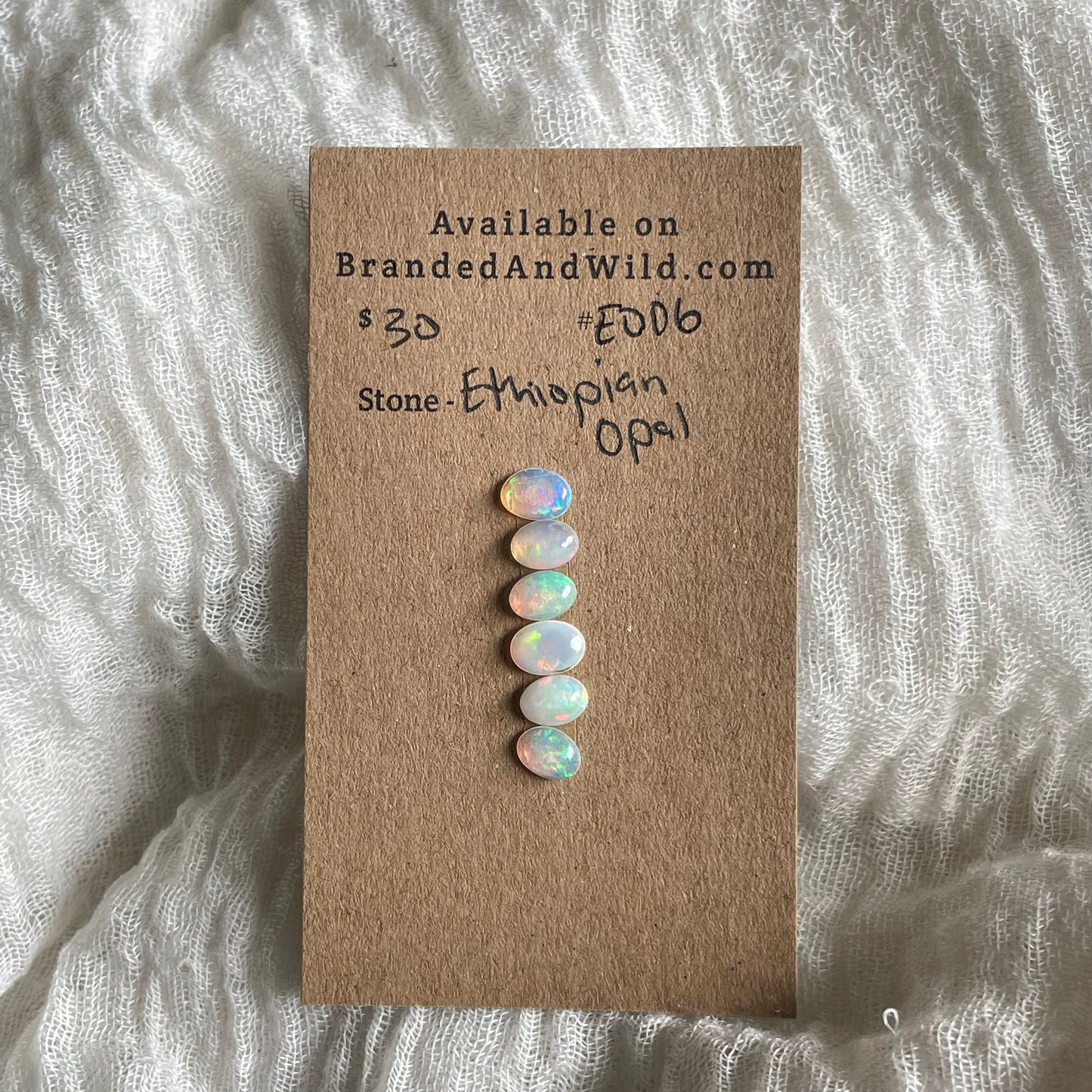 Ethiopian Opal Cabochon - E006 4A9569FD-FDC9-4526-8997-8B40F4D27151 Brandedandwild.com