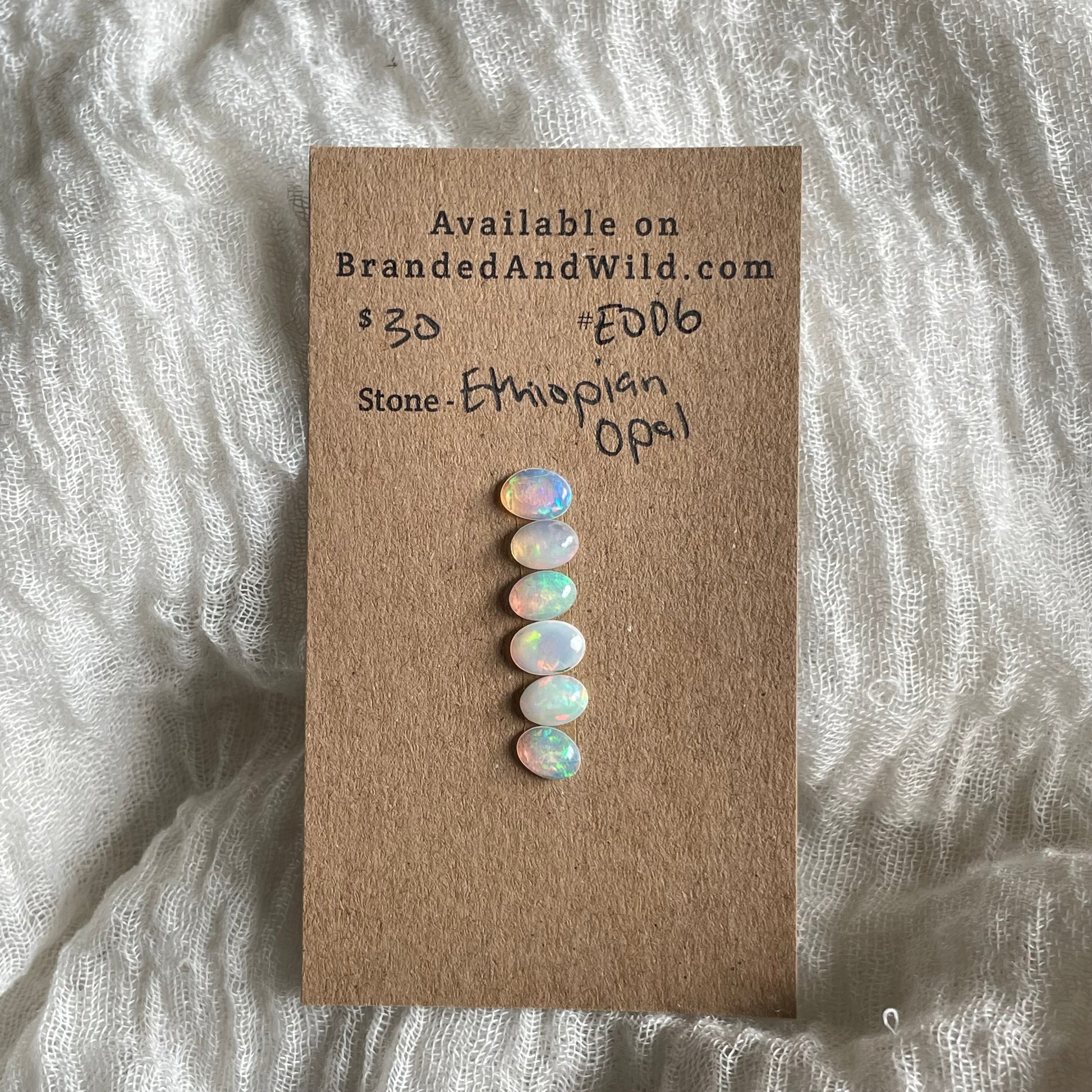 Ethiopian Opal Cabochon - E006 4A9569FD-FDC9-4526-8997-8B40F4D27151 Brandedandwild.com